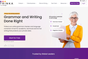TRINKA – AI语法检查和写作助手，全面的语法错误检测和优化建议能力