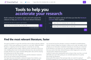 Inciteful – AI学术文献搜索和分析工具，构建和分析引用网络快速掌握最新动态