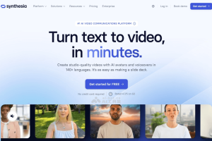 synthesia – AI视频生成工具，拥有230多个AI虚拟形象