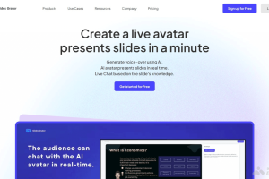 Slides Orator – AI PPT解说定制平台 ，AI虚拟形象实时解说幻灯片内容