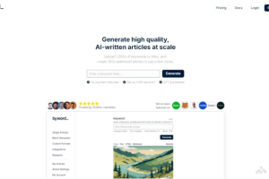 byword – AI文章生成工具，多功能批量创建高质量文章