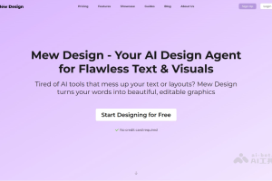 Mew Design – AI设计工具，自然语言生成视觉设计作品