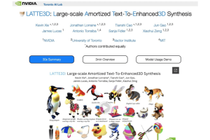 LATTE3D – 英伟达推出的文本快速生成3D对象的模型