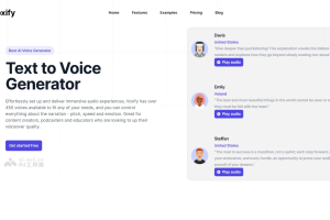 Voxify – AI语音生成工具，提供超450种不同声音、超140种语言和口音