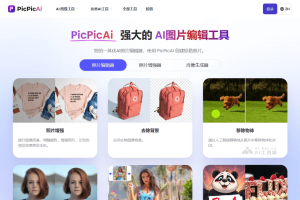 PicPicAi – AI图片编辑工具，智能识别移除图像背景、图像增强等多功能