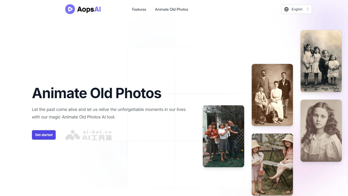 AopsAI – AI照片处理工具，将旧照片转化为动态短视频插图
