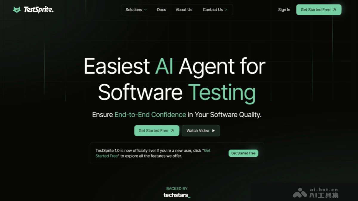 TestSprite – AI软件测试平台，自动理解测试对象生成测试计划和代码插图