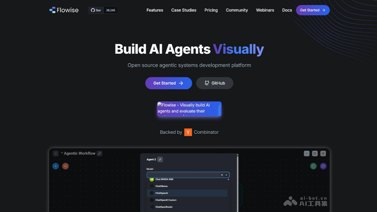 Flowise – 开源AI应用构建工具，拖拽式构建工作流插图