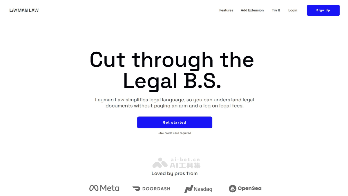 LAYMAN LAW – AI法律助手，自动识别解释法律术语、生成核心摘要插图