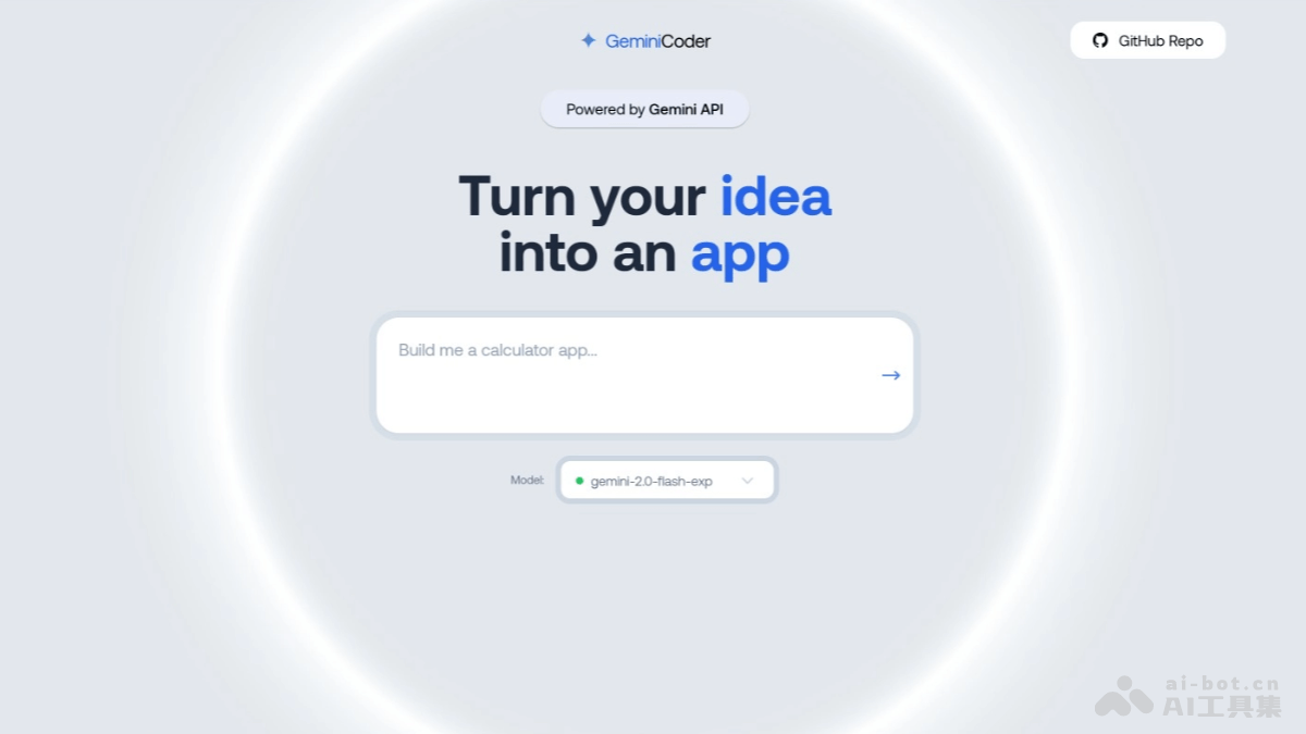 Gemini Coder – AI 应用生成工具，文本描述实时生成代码和预览插图