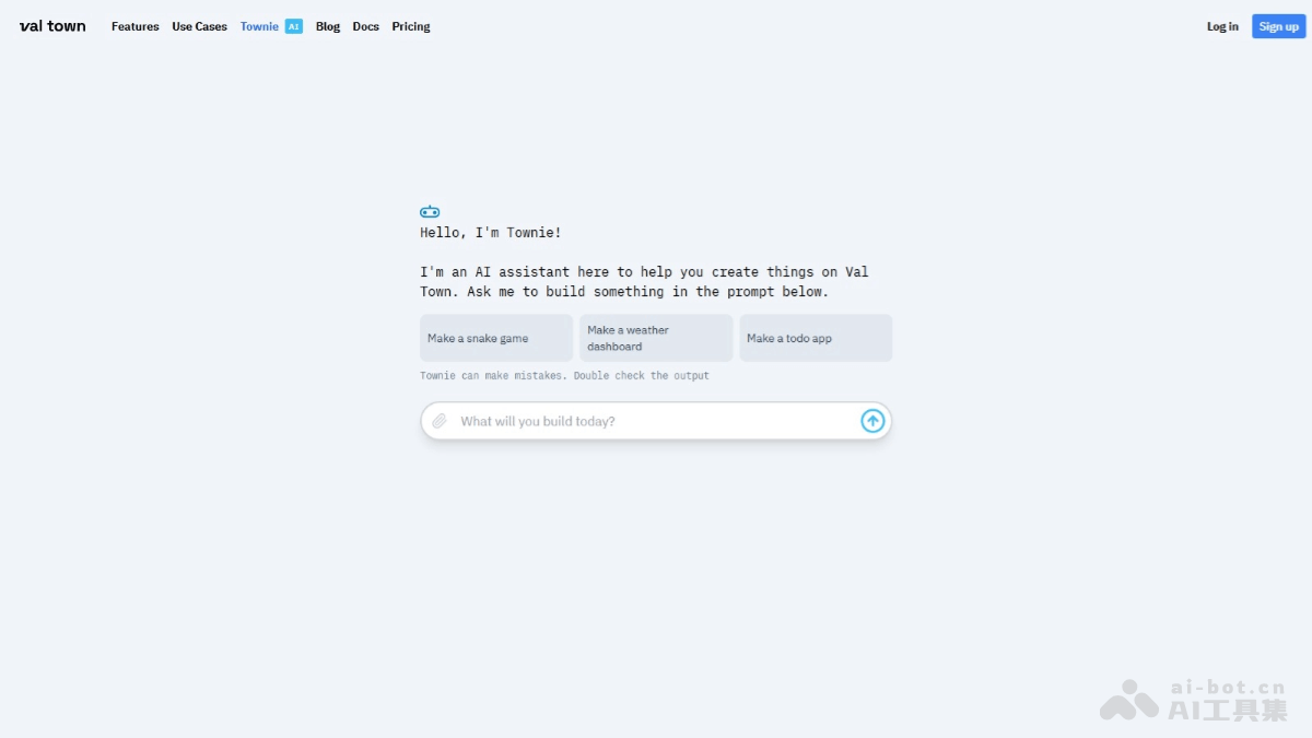 Townie – AI代码生成助手，根据简单描述生成完整功能模块插图