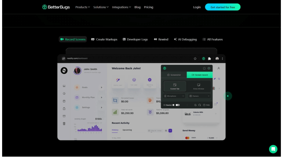 BetterBugs – 专为开发和 QA 团队设计Bug捕捉和 AI 修复工具插图