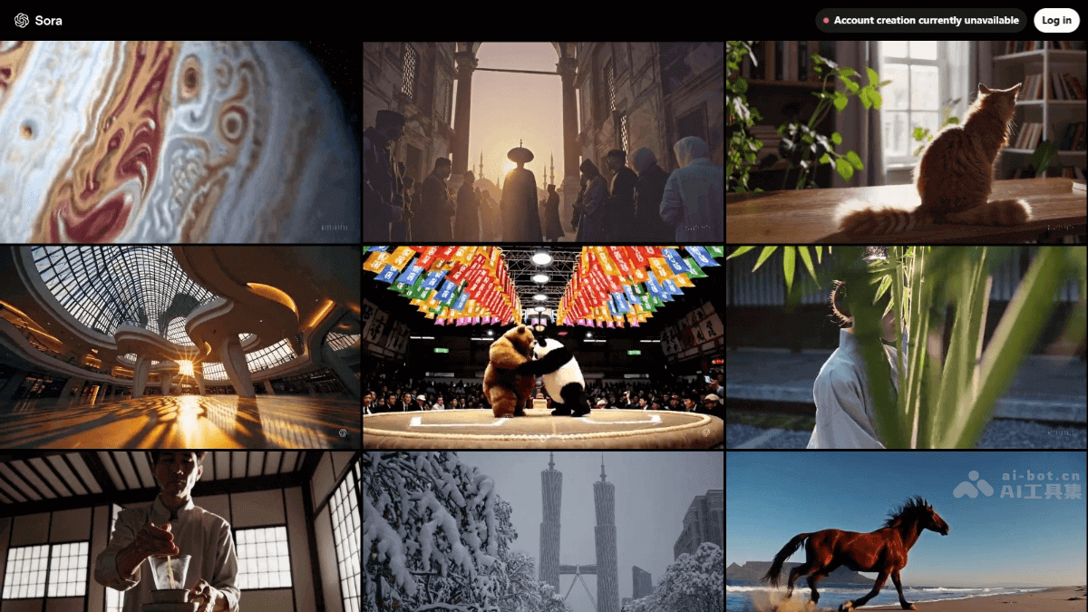 Sora官网 – OpenAI推出的AI视频生成工具：Sora.com插图