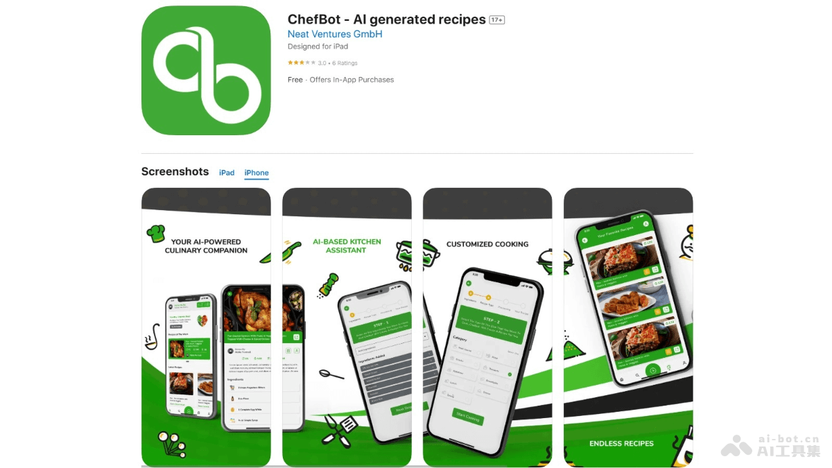 ChefBot – AI食谱应用，提供定制化的餐食建议插图