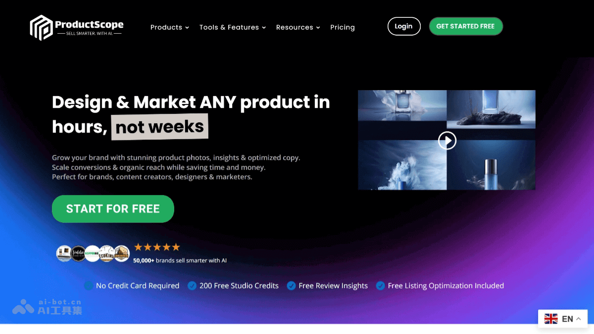 ProductScope – AI电商工具，提供AI产品摄影、亚马逊列表优化等解决方案插图