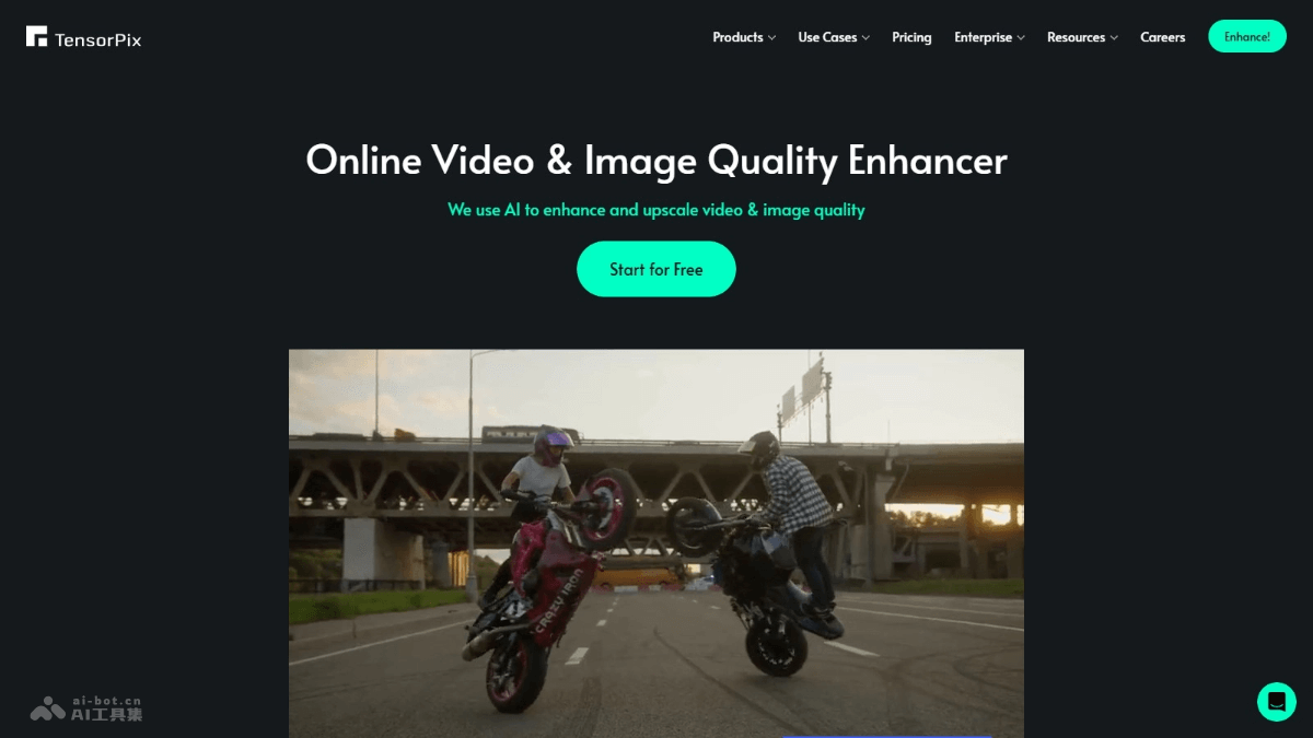 TensorPix – AI视频和图像处理平台，图像视频质量增强、放大、压缩插图