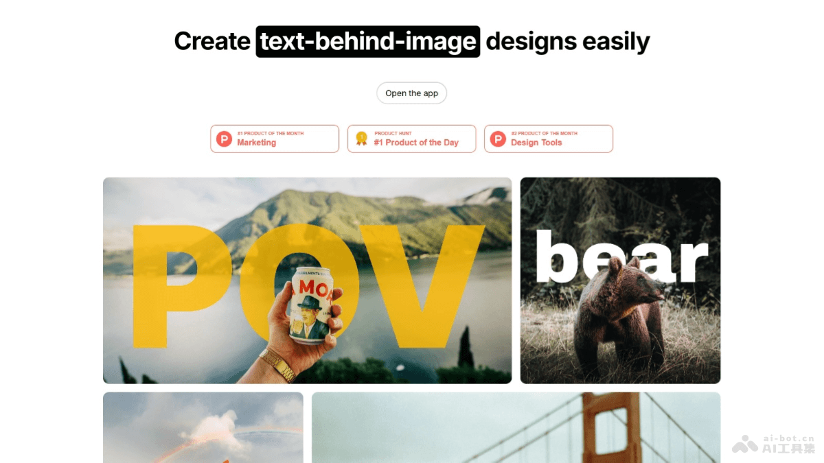 Text Behind Image – 开源在线图像处理工具，在图中角色背后添加文字插图