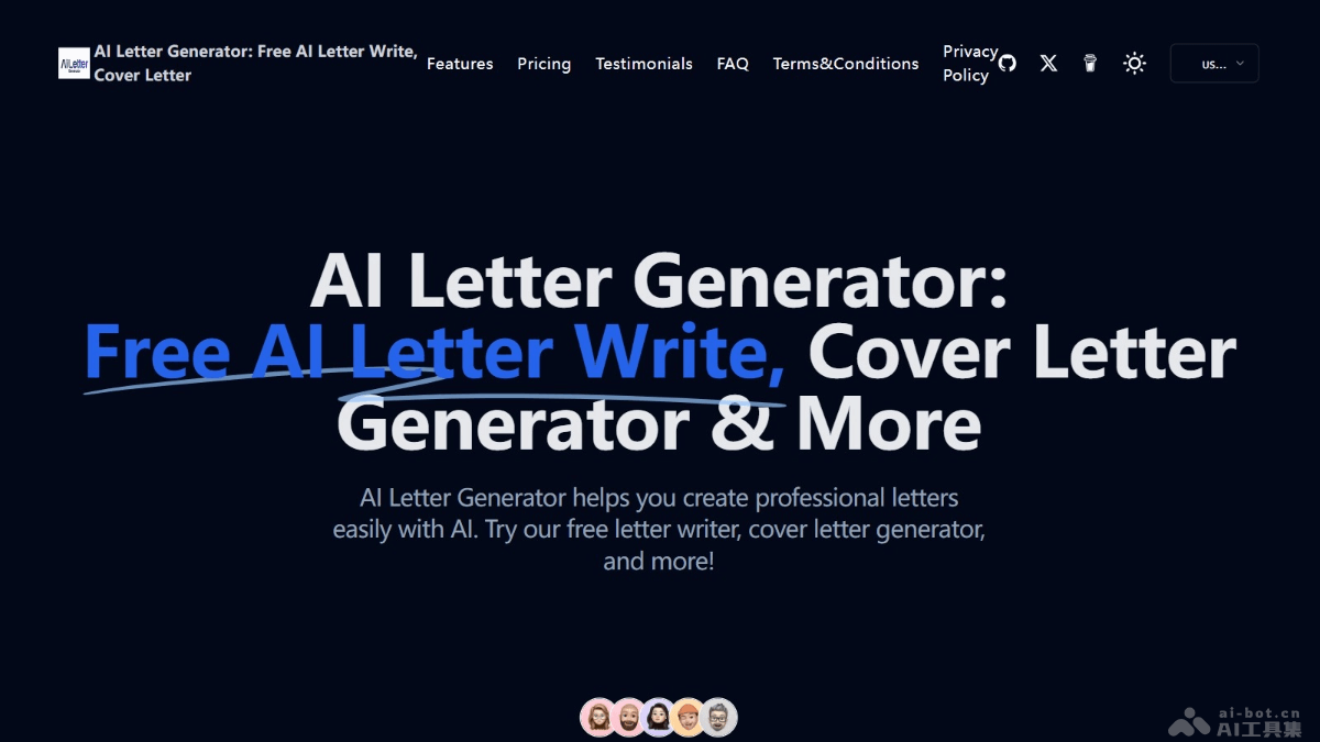AI Letter Generator – 在线AI信件生成器，创建多语言多种类型的信件插图