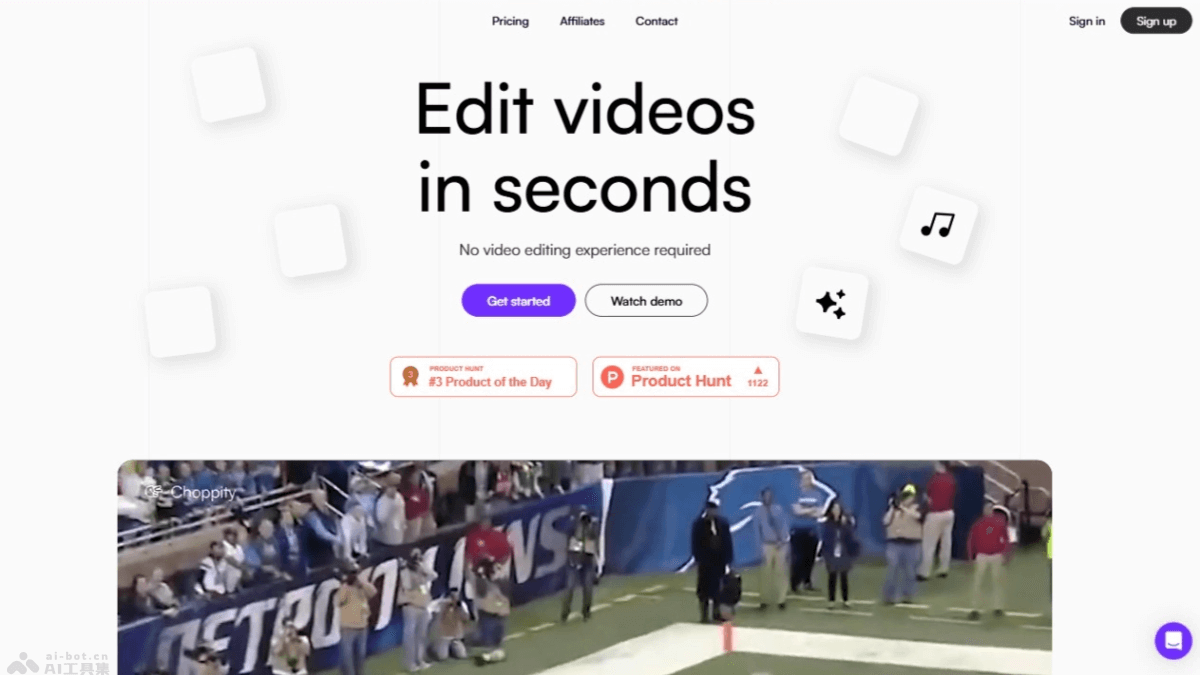 Choppity – AI视频编辑工具，快速定位长视频中的特定时刻插图