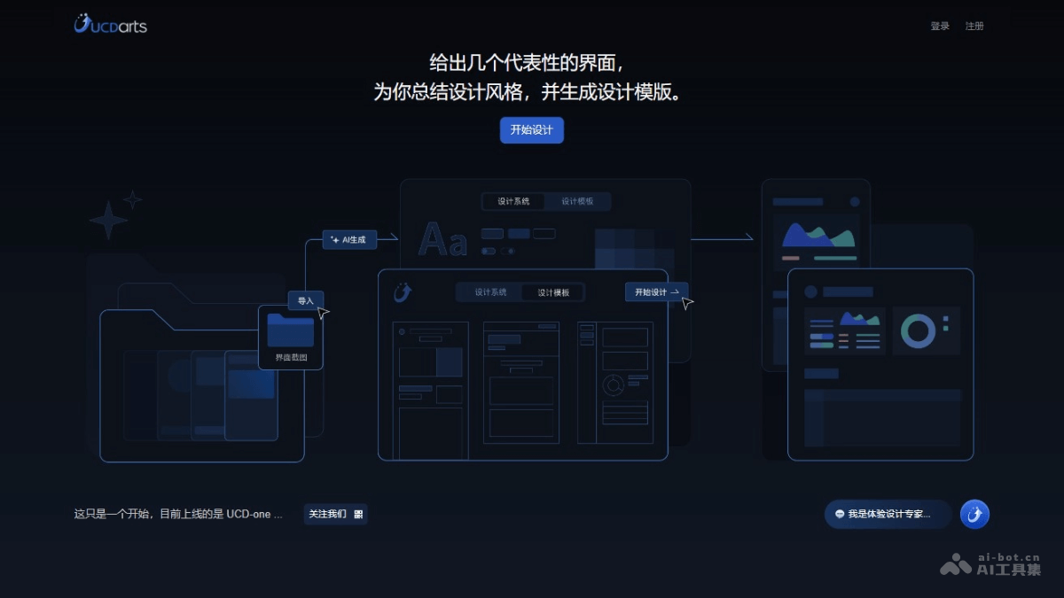 UCDarts – 自动化AI设计工具，设计风格总结生成设计模板和相应代码插图