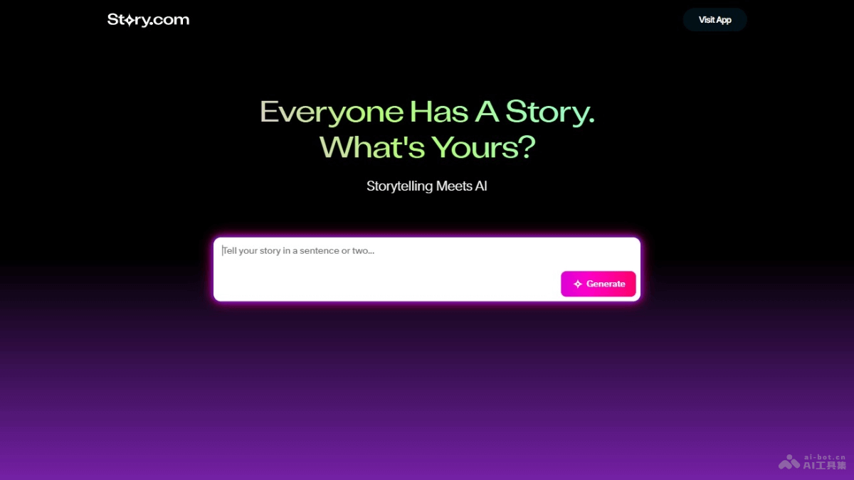 Story.com – AI故事创作平台，一键生成60秒的动画短片插图