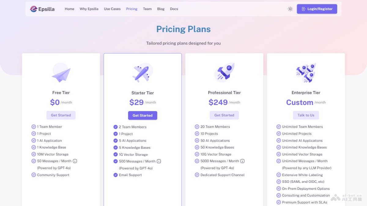 Epsilla – AI Agent构建平台，构建专属领域专业知识的AI代理插图1