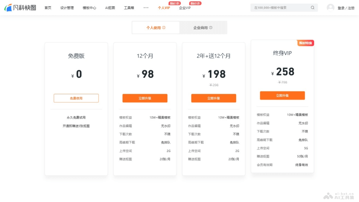 凡科快图 – 在线AI设计平台，内置多种图片类型和海量模板3分钟出图插图1
