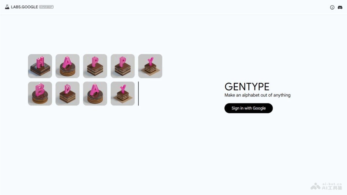 GenType – 谷歌实验室推出的AI艺术字母生成器插图