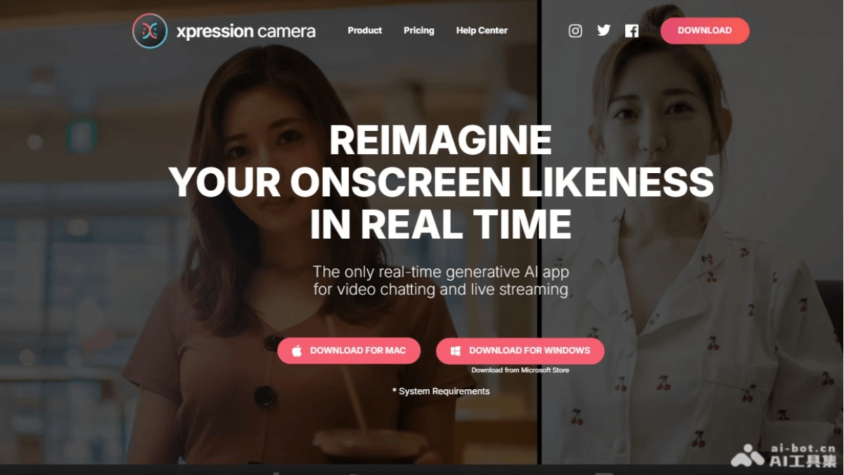 xpression camera – AI虚拟相机应用，实时生成自己的屏幕形象进行互动插图