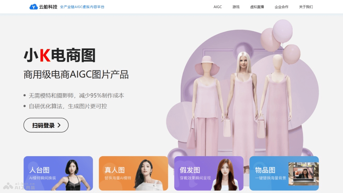 小K电商图 – AI电商图处理工具，提供真人克隆AI模特生成专业电商图插图
