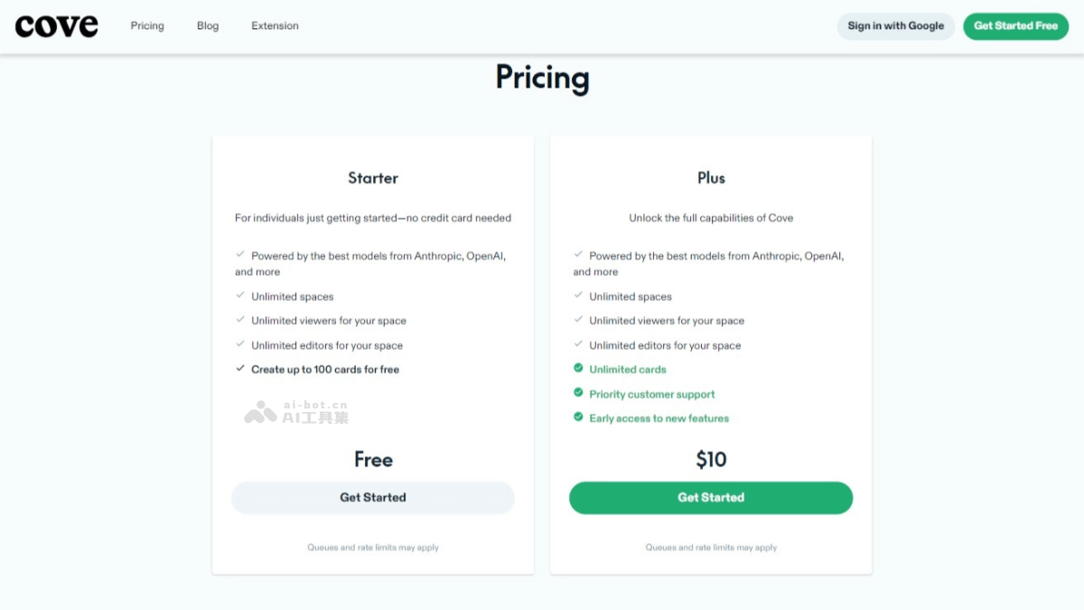 COVE – AI协作平台，支持在共享空间中实时编辑和构建想法插图1
