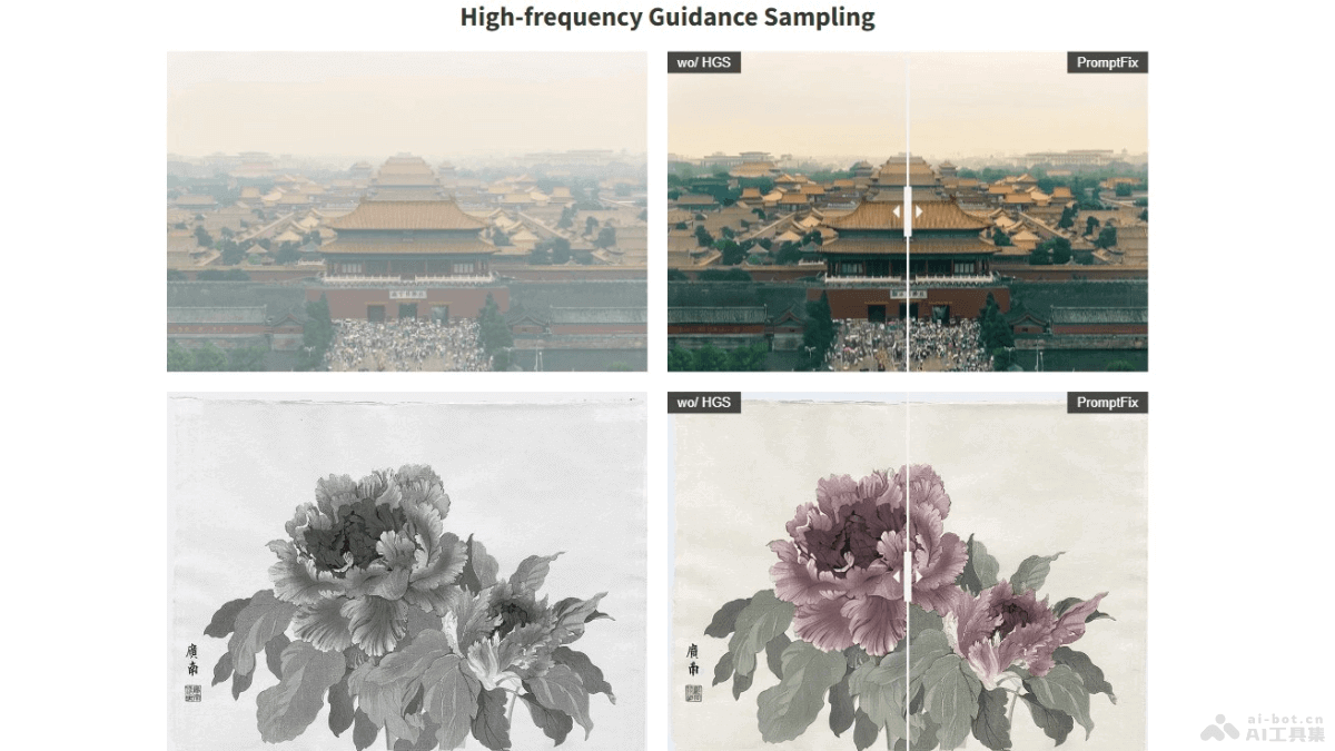 PromptFix – 微软开源的AI修图工具，通过提示词实现多种图像处理插图