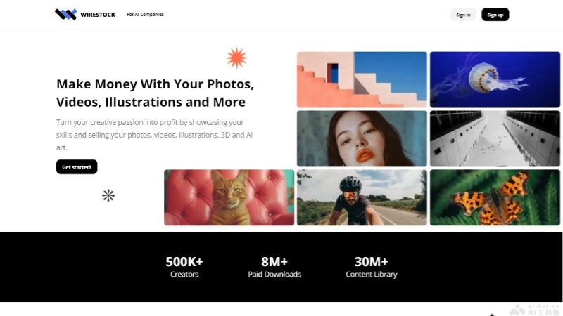 WIRESTOCK – AI绘画作品销售平台，创作和销售自己的AI艺术作品插图