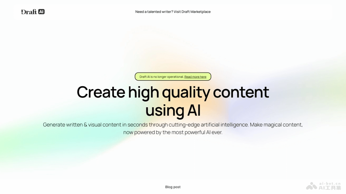 Draft AI – AI驱动的快速生成高质量文本和视觉内容的工具插图