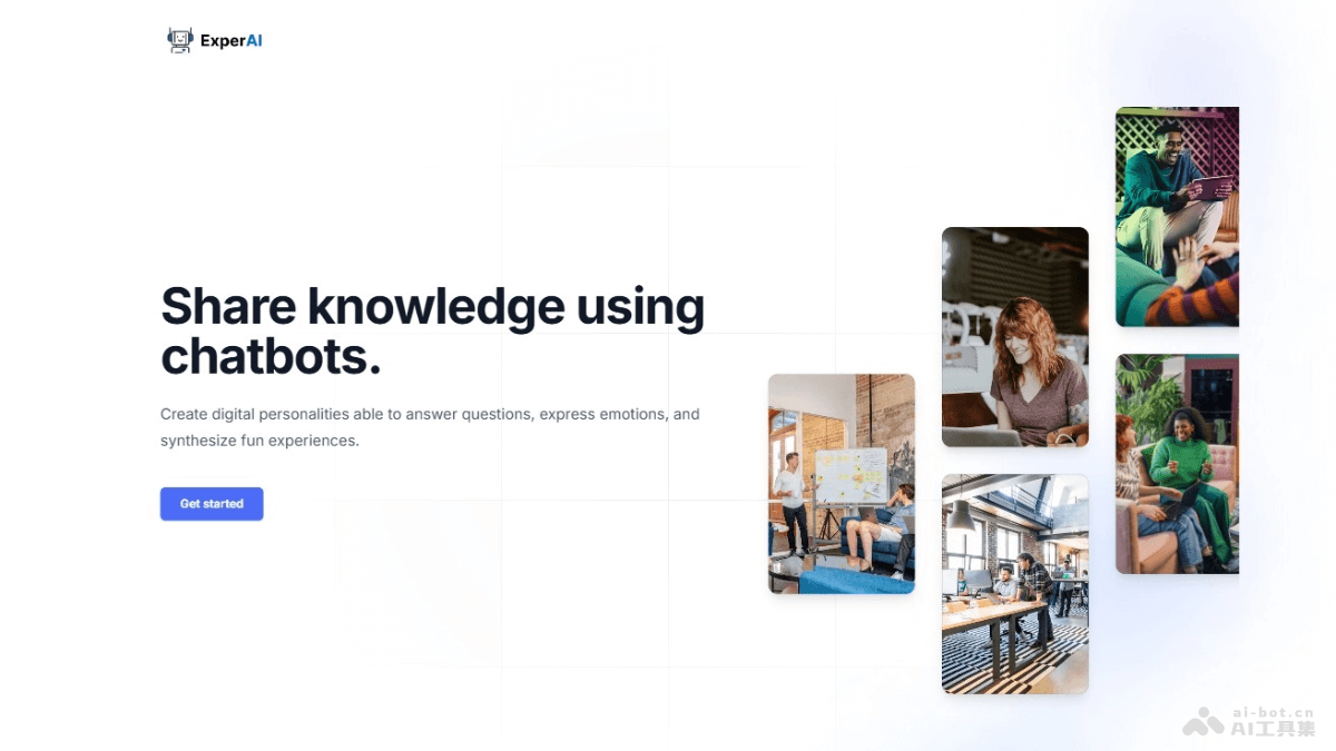 ExperAI – AI聊天对话平台，根据提示内容生成AI专家深入对话插图