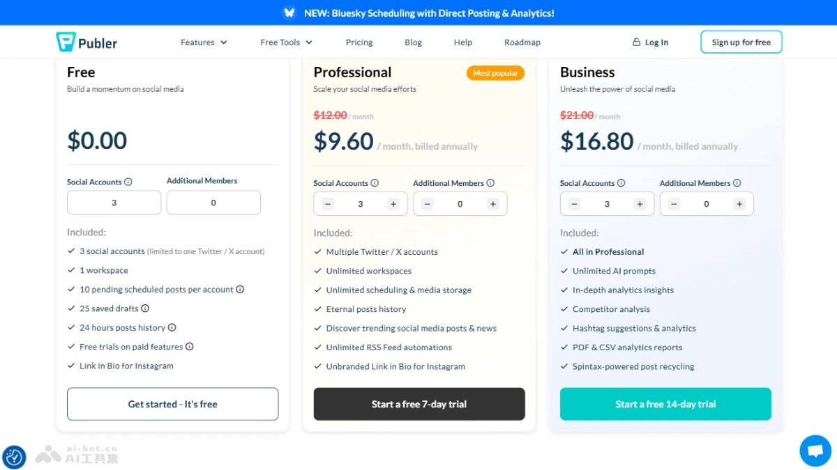 Publer – AI社交媒体管理工具，创作和高效管理社交媒体内容插图1