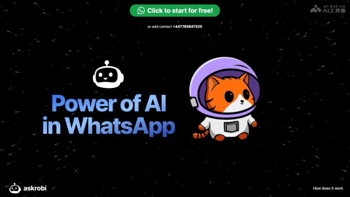 askrobi – AI机器人助手，基于WhatsApp进行对话式互动插图