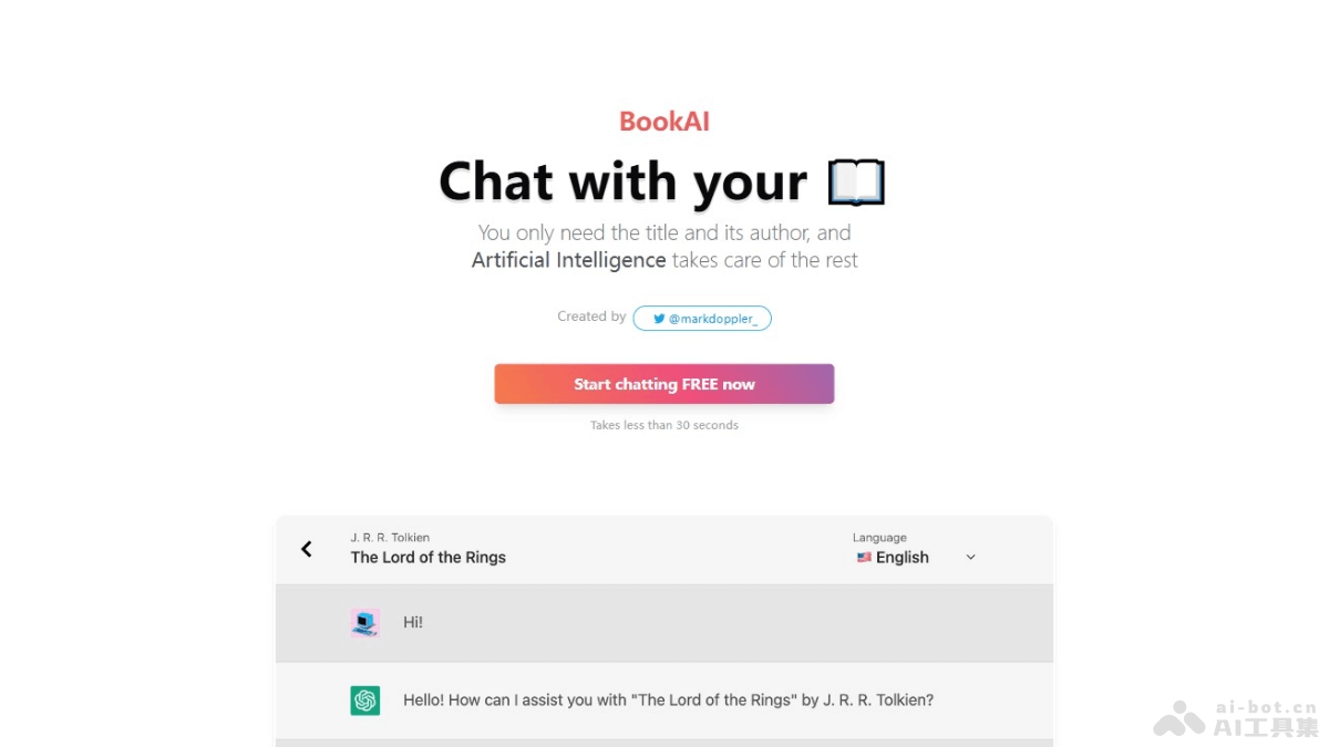 BookAI – AI读书助手，支持30+语言与书籍进行互动交流插图