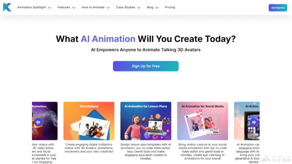 Krikey AI – AI驱动的简化3D动画头像生成过程的平台插图
