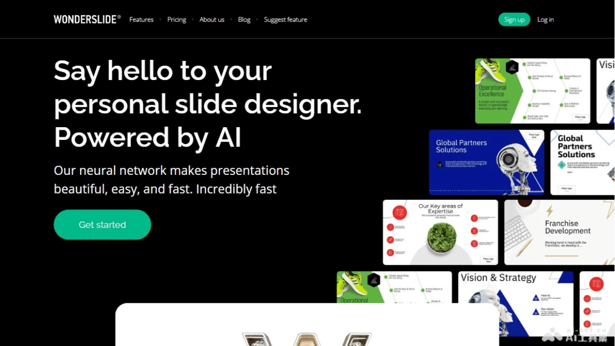 WONDERSLIDE – AI演示文稿制作工具，制作高质量演示文档插图