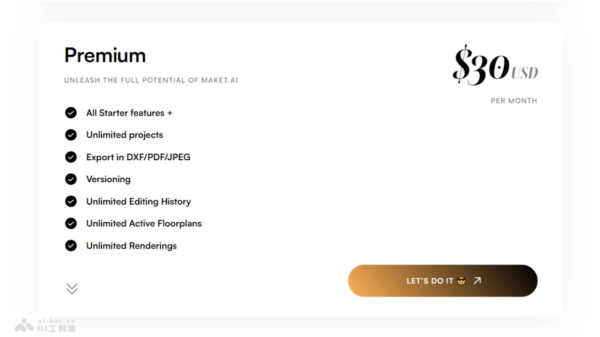 maket – AI建筑设计软件，自动化平面图生成提供专业成本指导插图1
