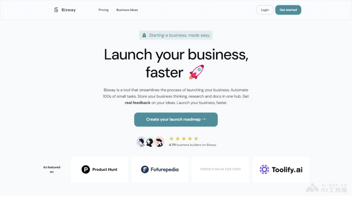 Bizway – AI业务规划助手，可将商业想法转为可行的规划图插图