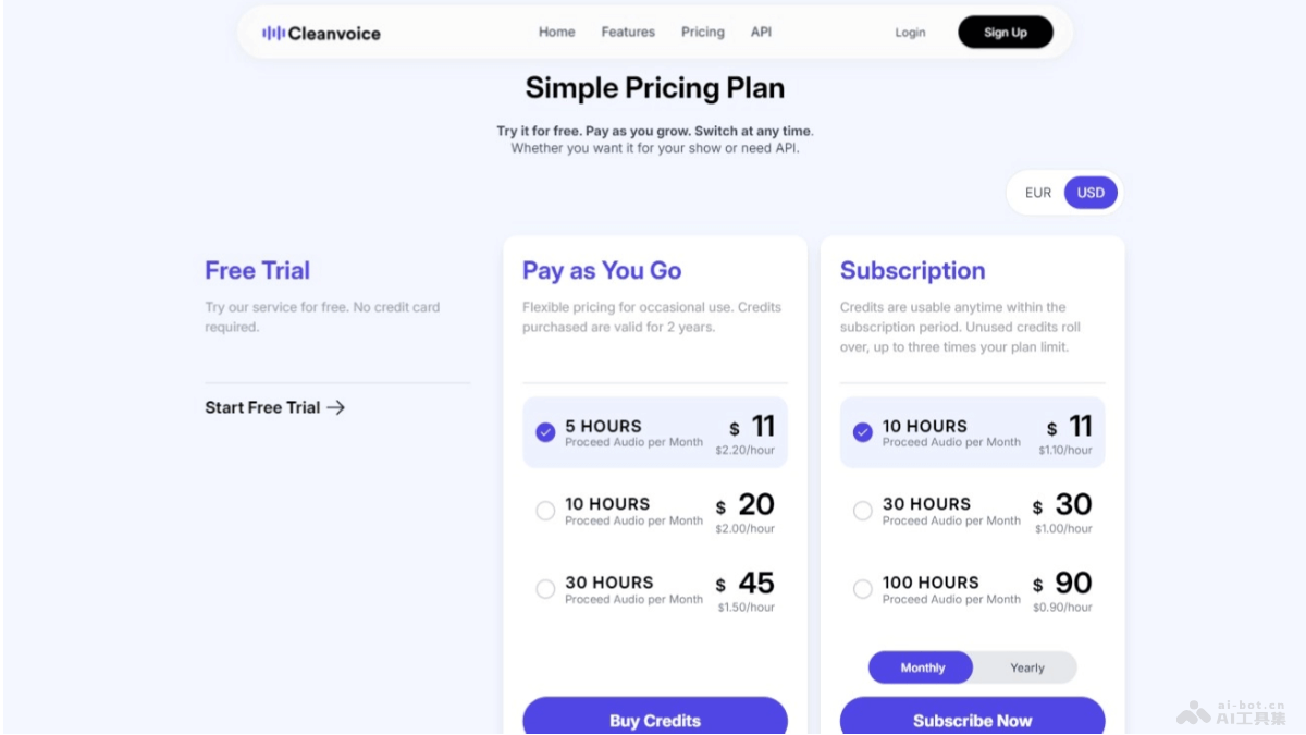 Cleanvoice – AI音频和视频编辑工具，自动识别清除背噪、长段沉默等插图1
