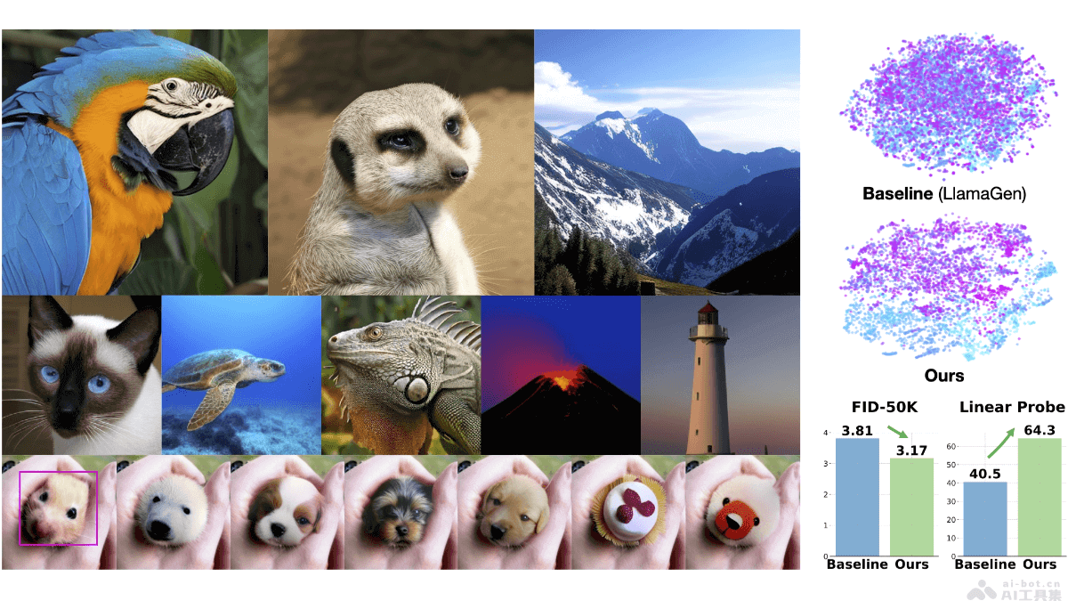 BiGR – 统一条件生成图像的模型框架，增强生成质量和表示能力插图