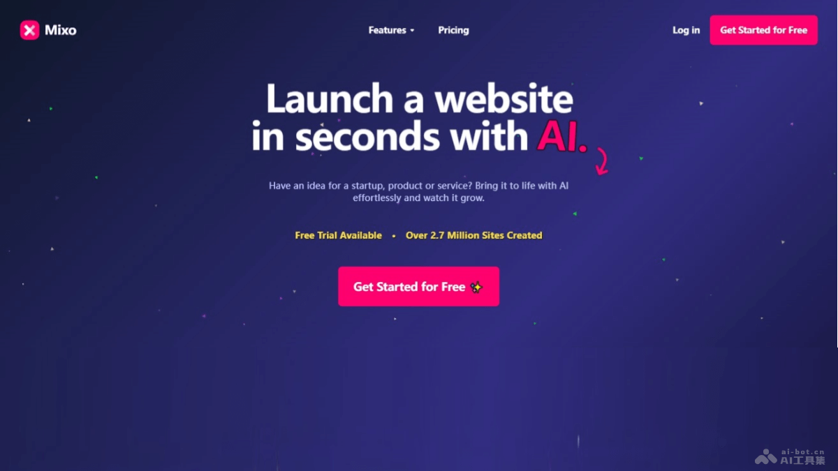 Mixo – AI网站构建平台，零编程技能快速生成专业网站插图