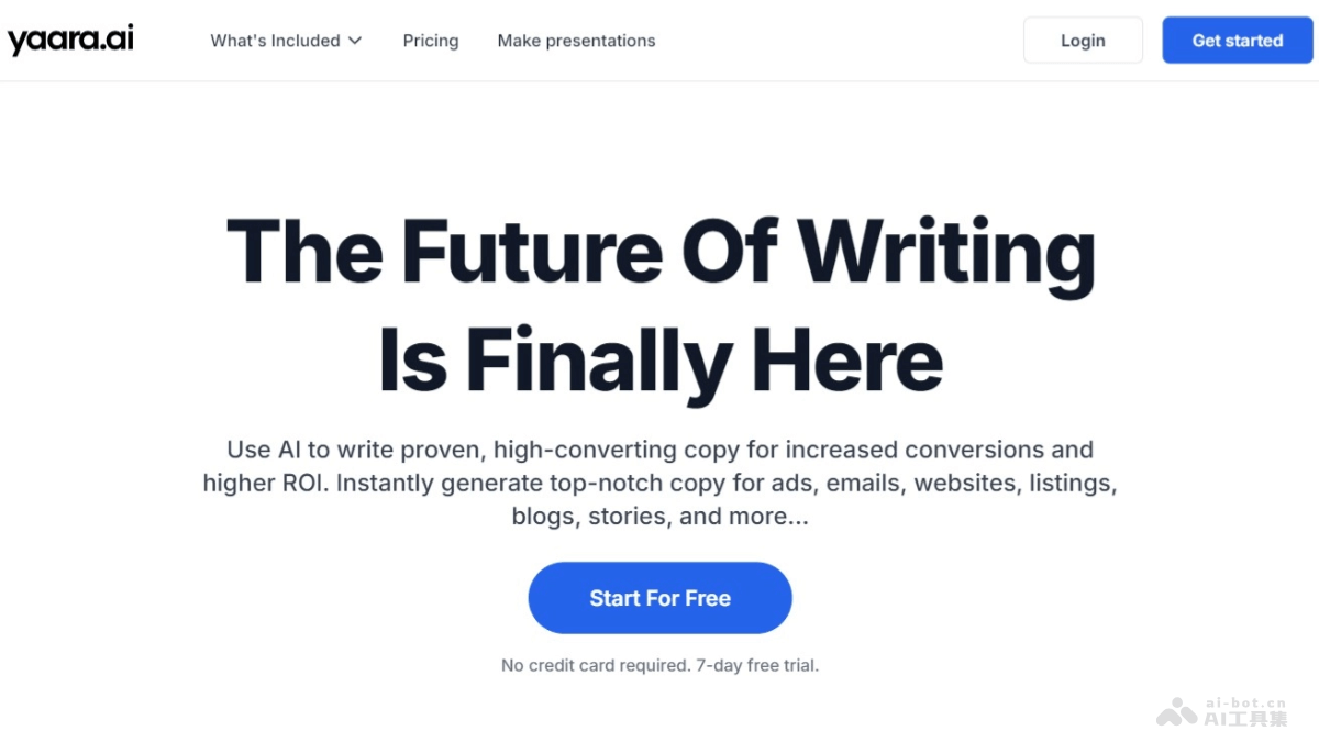 yaara.ai – AI写作辅助工具，支持25+种语言多风格写作插图