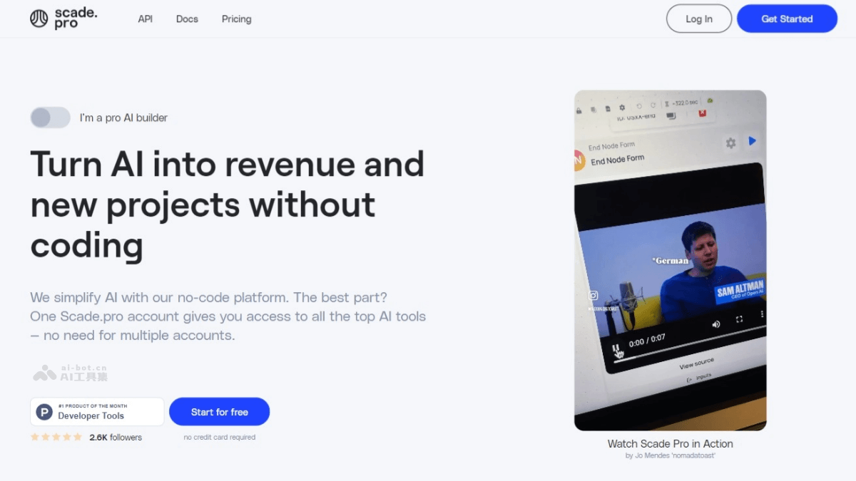 scade.pro – 无代码AI模型集成平台，千种AI模型快速构建部署AI应用插图