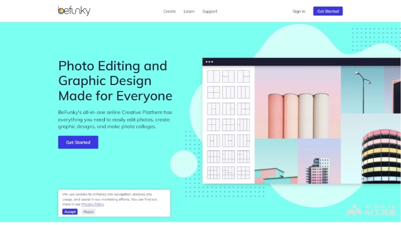 befunky – 在线AI照片编辑和图形设计平台，支持批量处理提供艺术滤镜插图