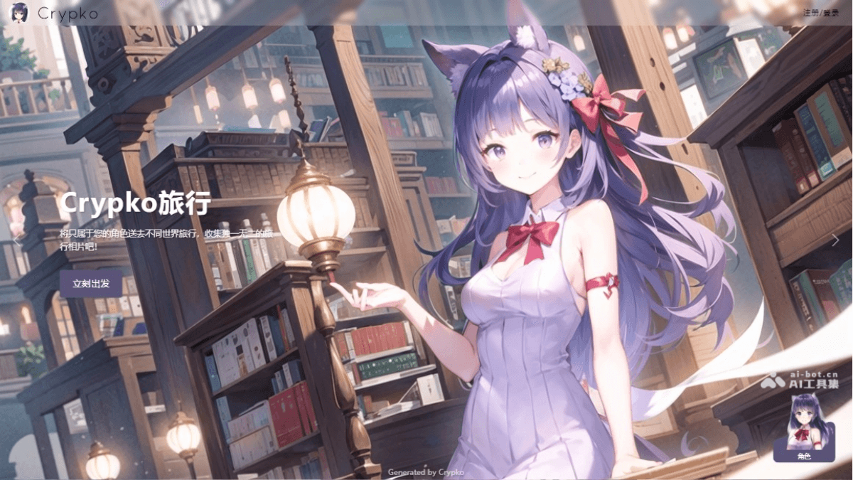 Crypko – AI动漫角色生成工具，个性化定制动漫角色插图