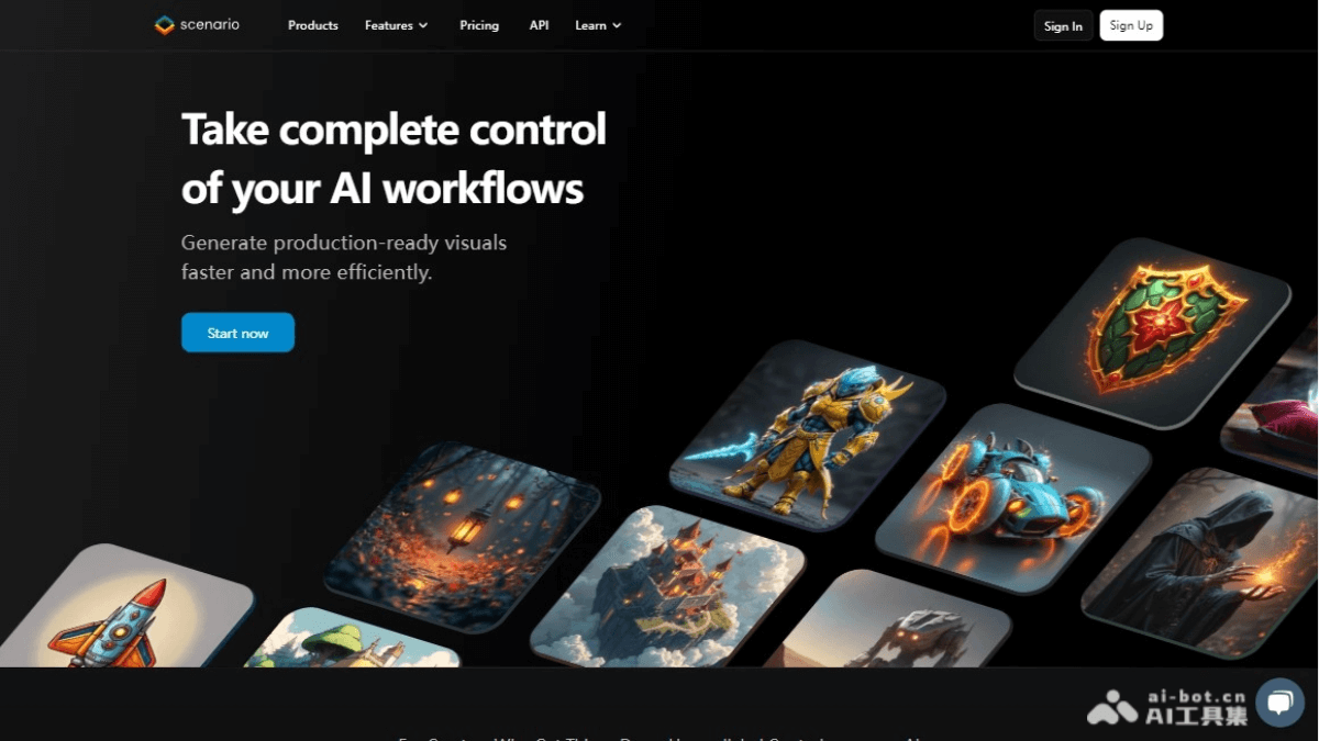 scenario – 游戏开发者的AI设计平台，创建高质量的游戏资产插图